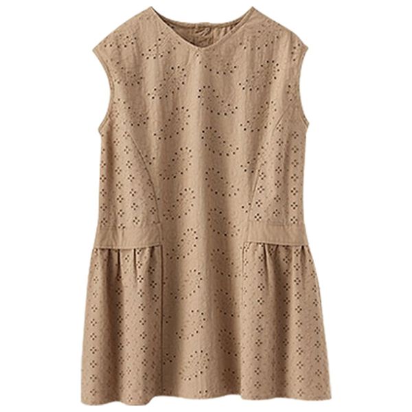 BELLUNA（ベルーナ）の「カットワーク刺しゅうノースリーブブラウス（ブラウス）」｜詳細画像