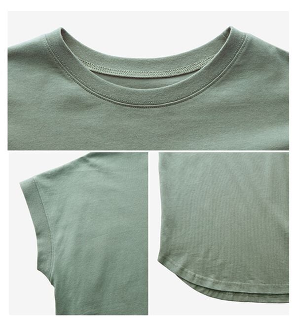 BELLUNA（ベルーナ）の「ひんやリッチコットン大人のゆったりドルマンＴシャツ（カットソー）」｜詳細画像