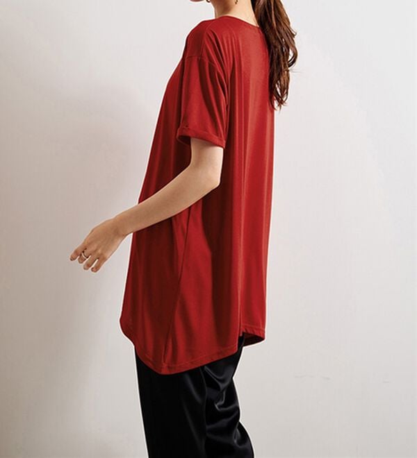 RANAN（ラナン）の「ひんやり！レディゆるシルエットＴシャツ（カットソー）」｜詳細画像