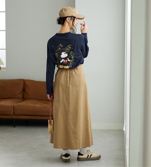 BELLUNA（ベルーナ）の「＜Ｄｉｓｎｅｙ＞【ミッキー】プリントビックTシャツ（カットソー）」｜詳細画像