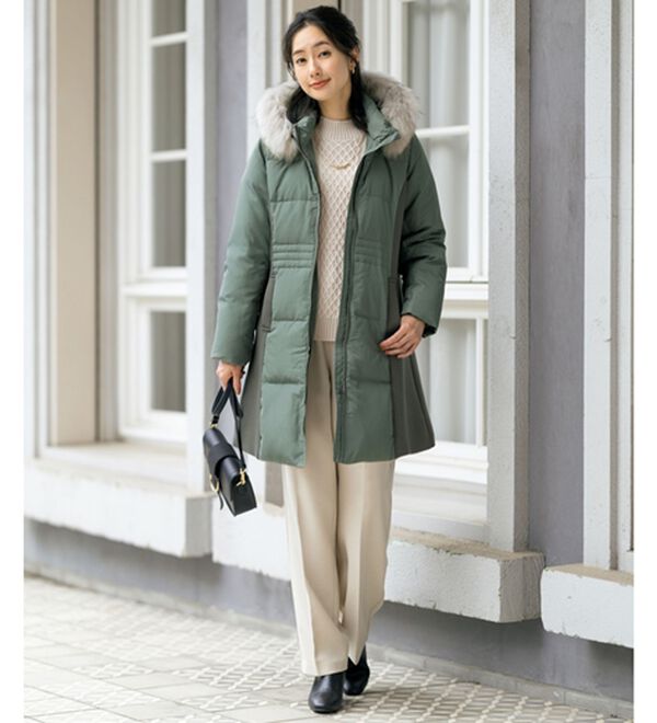 ルフラン（ルフラン）の「細見えリアルファー付ダウンコート（ダウンコート・ジャケット・ベスト）」｜詳細画像