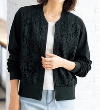 ルフラン（ルフラン）の「華やかレースブルゾン（ブルゾン）」