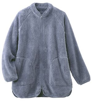 LAVIENNE（ラヴィエンヌ）の「ふわふわ暖かフリースジャケット（その他ジャケット）」｜グレイッシュブルー