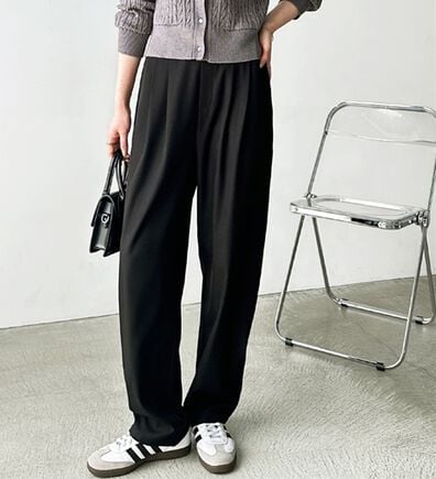 GeeRA（ジーラ）の「オンオフ着られる！カーブパンツ（フルレングスパンツ）」