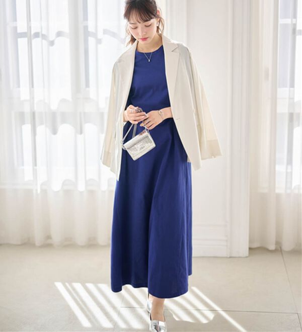 RANAN（ラナン）の「【5つの機能付】ひんやりポケット付マキシワンピース（その他ワンピース）」｜詳細画像