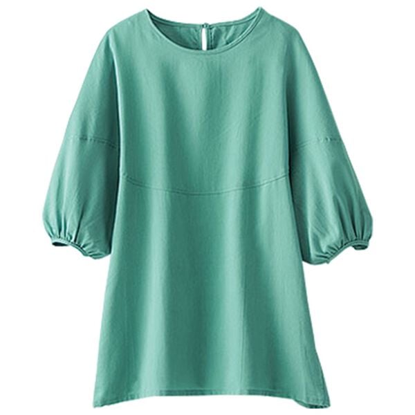 BELLUNA（ベルーナ）の「柔らか綿麻ボリューム袖ブラウス（ブラウス）」｜詳細画像