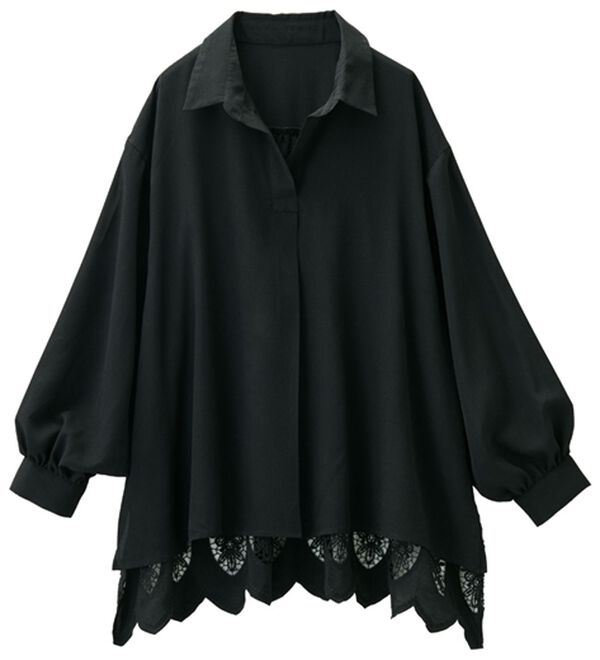 RANAN（ラナン）の「バックレースチュニックブラウス（ブラウス）」｜詳細画像