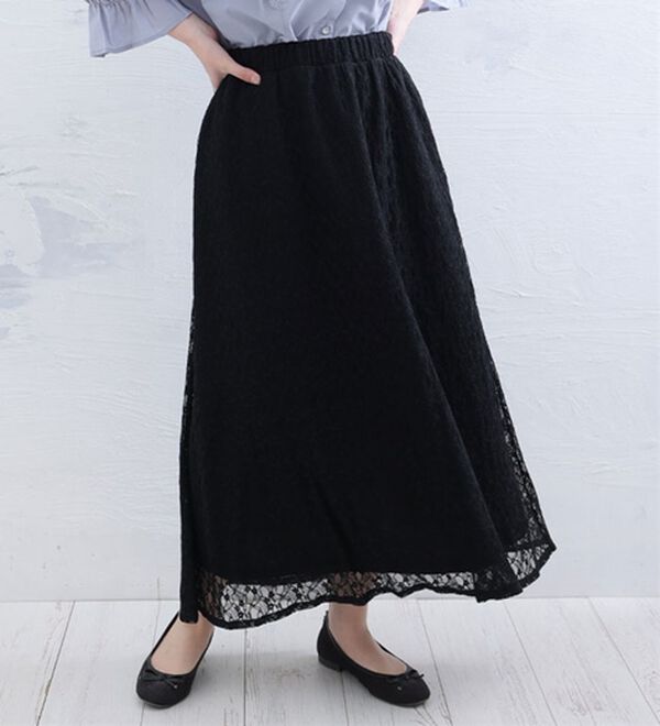 ストレッチレースで楽ちん綺麗シリーズ マーメイドスカート - ベルーナ  