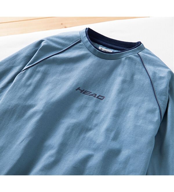 「【２着組】＜ヘッド＞ハイクール（Ｒ）冷感綿１００％リラクシングウェア上下２着組（メンズルームウェア）」｜詳細画像