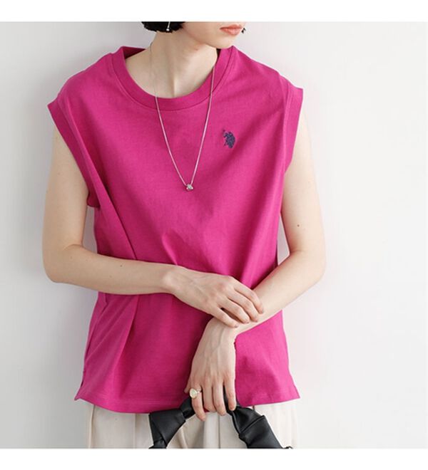 GeeRA（ジーラ）の「【Ｕ．Ｓ．　ＰＯＬＯ　ＡＳＳＮ．】ノースリＴシャツ（タンクトップ・キャミソール）」｜詳細画像
