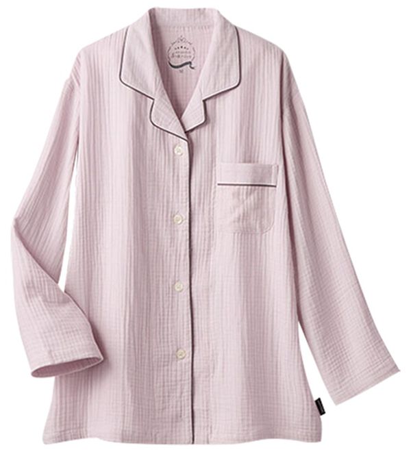 LAVIENNE（ラヴィエンヌ）の「ホテル仕立て５つ星綿１００％ダブルガーゼ長袖パジャマ（パジャマ・ルームウェア）」｜詳細画像