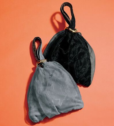 RANAN（ラナン）の「チュール重ねリングモチーフバッグ（ハンドバッグ）」