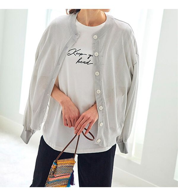 BELLUNA（ベルーナ）の「ヒンヤリ冷感！ゆったりカーディガン（ニットカーディガン）」｜詳細画像