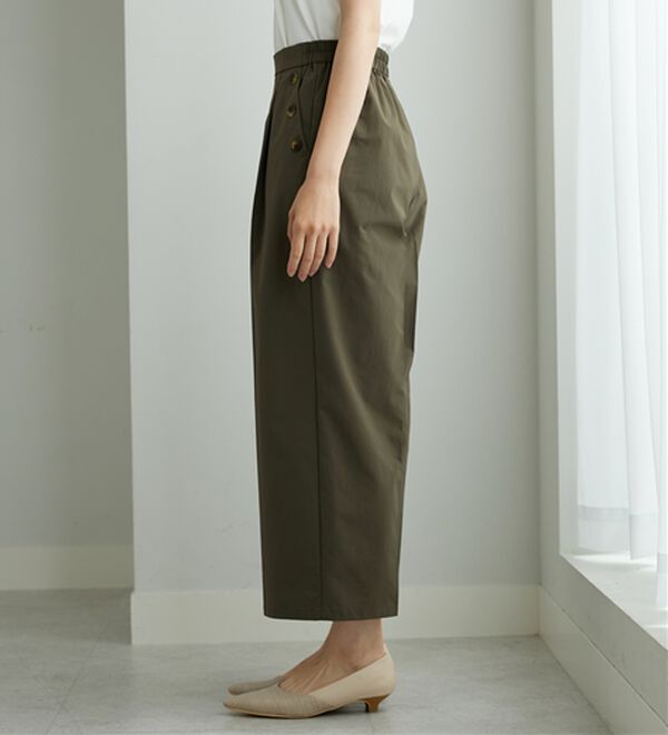 BELLUNA（ベルーナ）の「【ヨコストレッチ・紫外線カット・選べる2丈】サラもちライト快適ワイドパンツ（ワイドパンツ・ガウチョ）」｜詳細画像