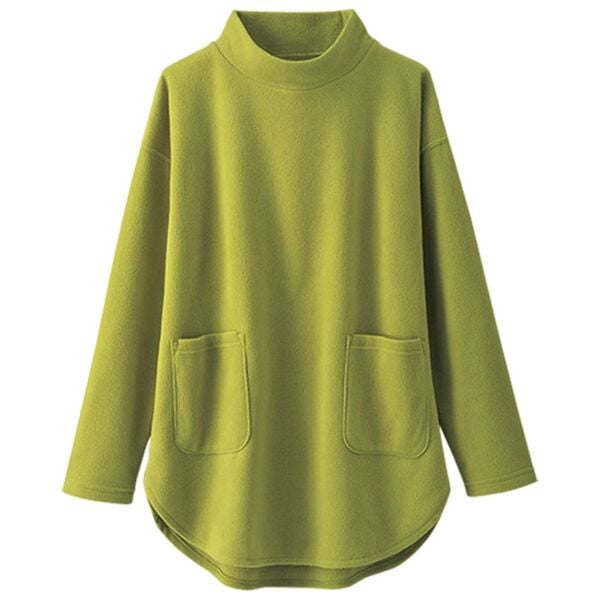 BELLUNA（ベルーナ）の「ポケット付裾ラウンドフリースプルオーバー（チュニック）」｜詳細画像