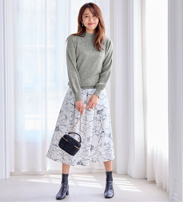 alotta（アロッタ）の「洗える！カシミヤタッチミニケーブルニット（ニット・セーター）」｜詳細画像