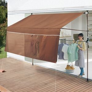 「お買得つっぱり日よけスクリーン（エクステリア・屋外器具）」｜ブラウン