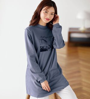 BELLUNA（ベルーナ）の「【メルティポンチ】プリントチュニック（チュニック）」｜詳細画像