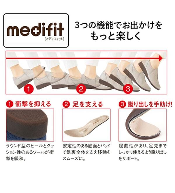 ルフラン（ルフラン）の「メディフィット５Ｅサイドリボンスリッポン（スリッポン）」｜詳細画像