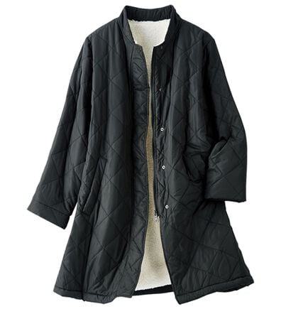 ルフラン（ルフラン）の「暖かボアキルトロングブルゾン（ロングコート）」