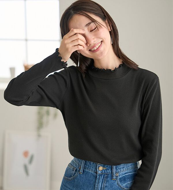 BELLUNA（ベルーナ）の「《ＨｕｇＲｅａｍコットン》メロウリブプルオーバー（カットソー）」｜詳細画像