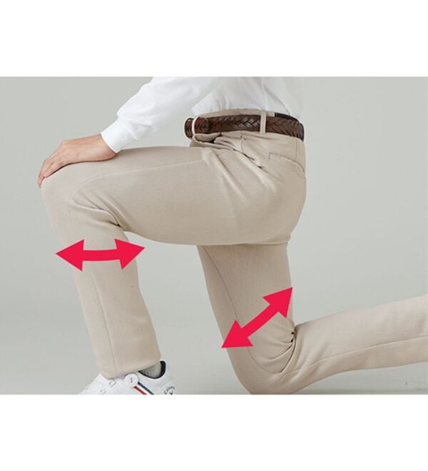 「＜コムルヴァン・オム・ゴルフ＞ゴルフ仕様のアクティブチノパンツ（メンズチノパンツ）」｜詳細画像