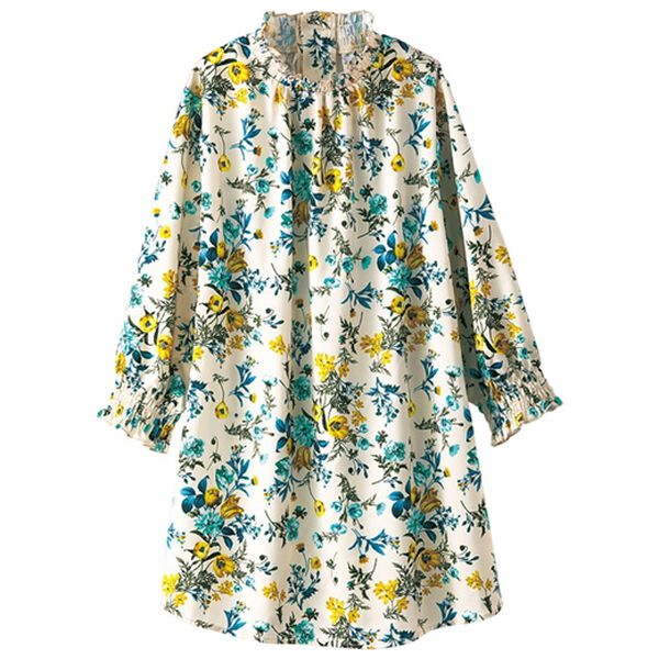 BELLUNA（ベルーナ）の「＜トランスファーテックス＞プリントブラウス（ブラウス）」｜オフ白系小花