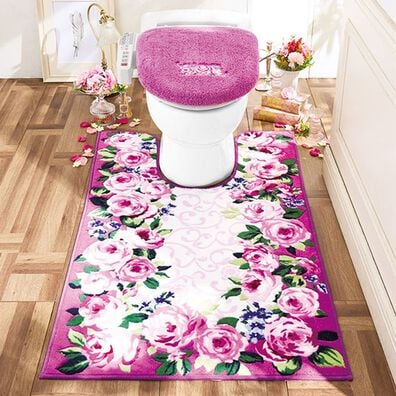 「ＮＥＷ幸せの風水フラワートイレタリー（トイレマット）」