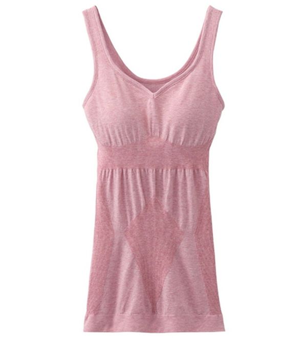 LAVIENNE（ラヴィエンヌ）の「美ラクるフィットカップ付インナー（ブラトップ・カップ付きインナー）」｜杢テラコッタ