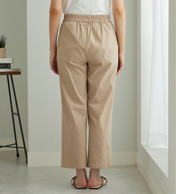 BELLUNA（ベルーナ）の「のびのびストレッチ美脚ストレートパンツ（ワイドパンツ・ガウチョ）」｜詳細画像