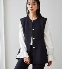 RANAN（ラナン）の「ペプラムベストセットアップ（パンツスーツ）」