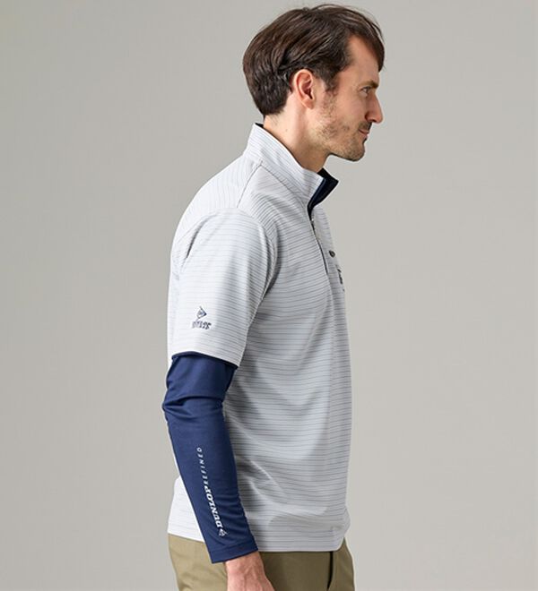 「＜ダンロップ・リファインド＞ハイネック＆ハーフジップ（メンズシャツ）」｜詳細画像