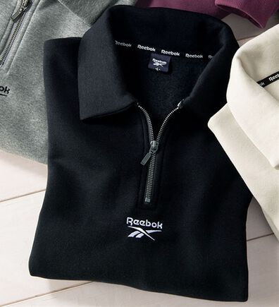 「＜リーボック＞ジップアップデザイントレーナー（メンズトレーナー）」