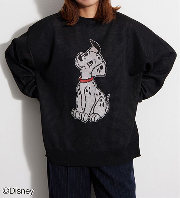 BELLUNA（ベルーナ）の「＜Ｄｉｓｎｅｙ＞【１０１匹わんちゃん】ジャカードゆったりセーター（ニット・セーター）」｜詳細画像