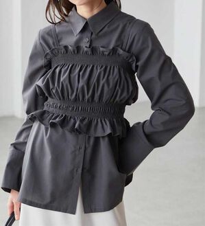 RANAN（ラナン）の「ビスチェ&times;レギュラーカラーシャツ（シャツ）」｜詳細画像