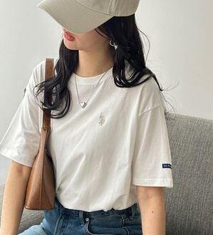 GeeRA（ジーラ）の「【Ｕ．Ｓ．　ＰＯＬＯ　ＡＳＳＮ．】カラーTシャツ（Tシャツ）」｜オフホワイト