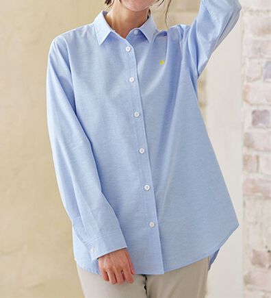 BELLUNA（ベルーナ）の「【ＰＯＬＯ　ＢＣＳ】オックス素材刺しゅうシャツ（シャツ）」