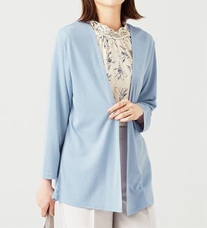 BELLUNA（ベルーナ）の「【2点セット】花柄プルオーバー＆カーデアンサンブル（アンサンブル）」｜詳細画像