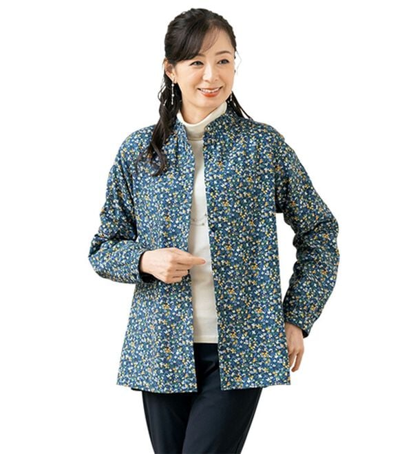 ルフラン（ルフラン）の「裏フリース付＊フリル衿ブラウス（ブラウス）」｜詳細画像