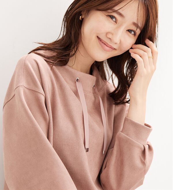 BELLUNA（ベルーナ）の「スエード調重ね着風プルオーバー（カットソー）」｜詳細画像