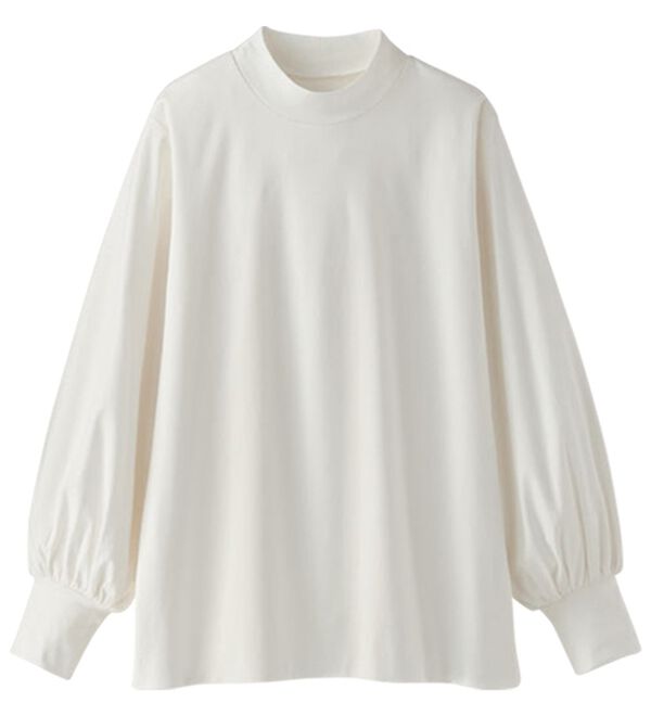 BELLUNA（ベルーナ）の「艶やかコットン１００％プルオーバー（カットソー）」｜詳細画像