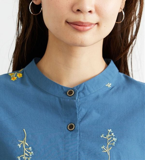 BELLUNA（ベルーナ）の「【Ｌａｇｒｉｌｕａ】花柄刺しゅうデザインチュニック（チュニック）」｜詳細画像