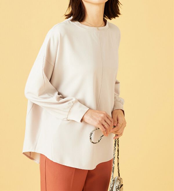 BELLUNA（ベルーナ）の「きれい見えドルマンプルオーバー（カットソー）」｜詳細画像