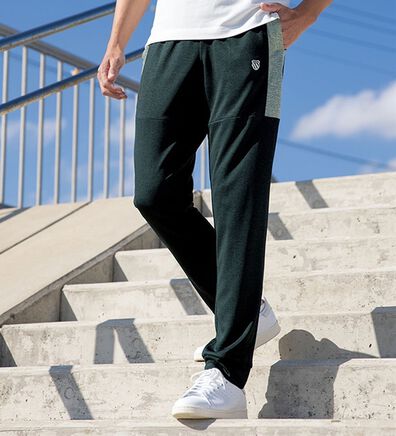 「【３本組】＜ケー・スイス＞吸汗速乾切替デザインパンツ（メンズフルレングスパンツ）」