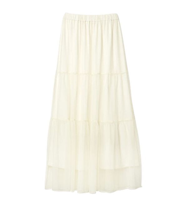 RANAN（ラナン）の「チュールティアードスカート（ロングスカート）」｜詳細画像