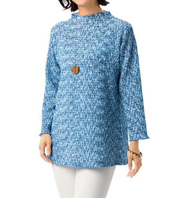 ルフラン（ルフラン）の「【３色組】メロー衿ジャカード柄プルオーバー（カットソー）」｜詳細画像