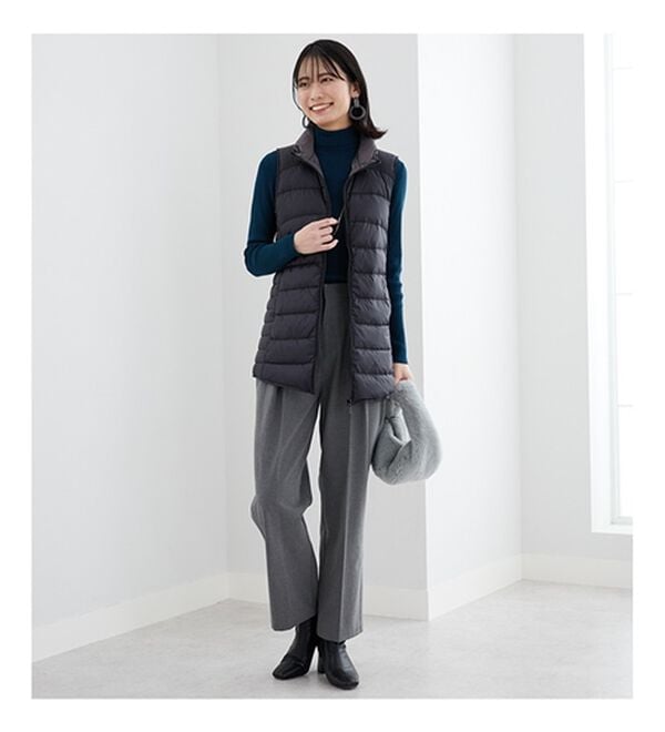 BELLUNA（ベルーナ）の「フレンチダウン使いロング丈ベスト（ベスト）」｜詳細画像