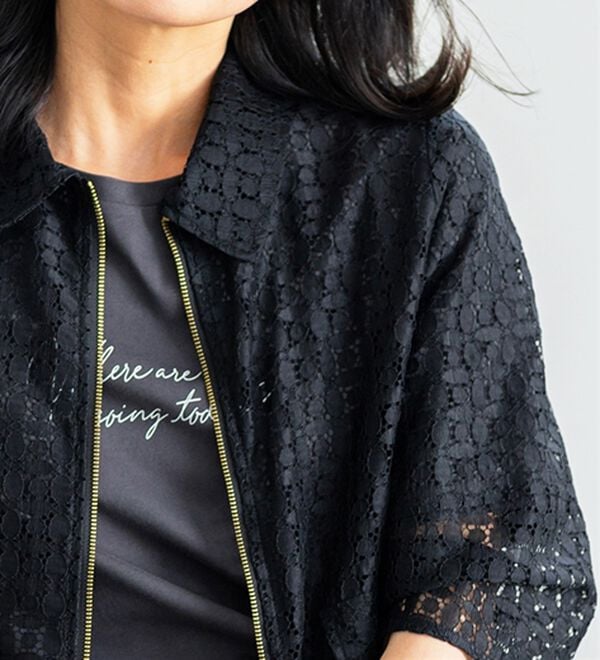 BELLUNA（ベルーナ）の「上品花柄レースジャケット（その他ジャケット）」｜詳細画像