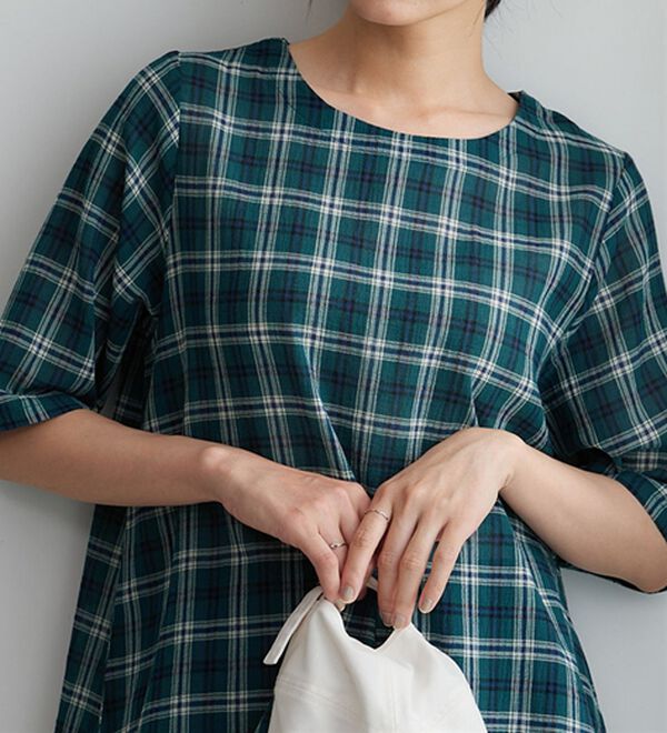 BELLUNA（ベルーナ）の「さらっと快適！Tシャツ見えブラウス（ブラウス）」｜詳細画像