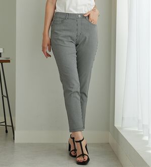 BELLUNA（ベルーナ）の「【選べる2丈】グレープフルーツオイル加工スリムパンツ（フルレングスパンツ）」｜ギンガム
